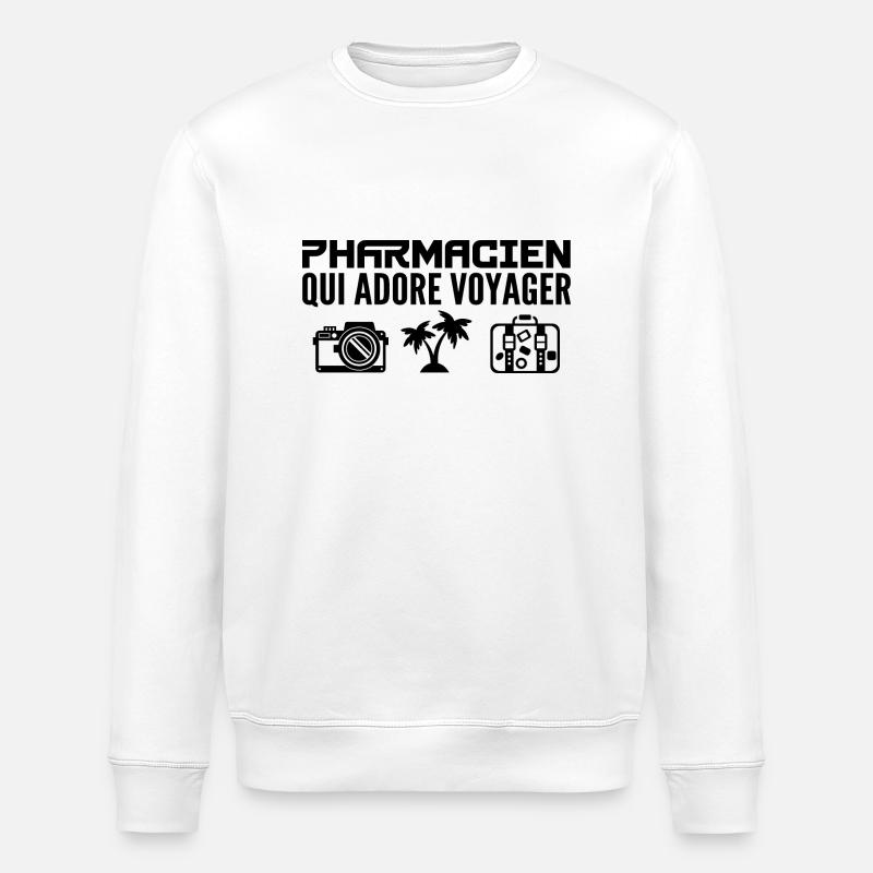 Reisende & Apotheker: Leidenschaft & Entdeckung - Stanley/Stella Unisex Bio-Sweatshirt ROLLER - Weiß