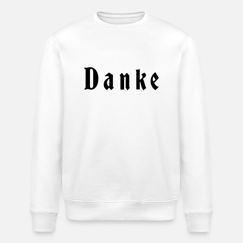 Danke - Stanley/Stella Unisex Bio-Sweatshirt ROLLER - Weiß