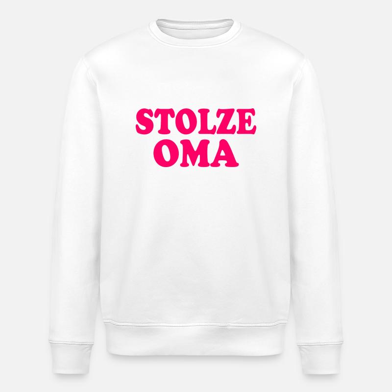 Stolze oma - Stanley/Stella Unisex Bio-Sweatshirt ROLLER - Weiß