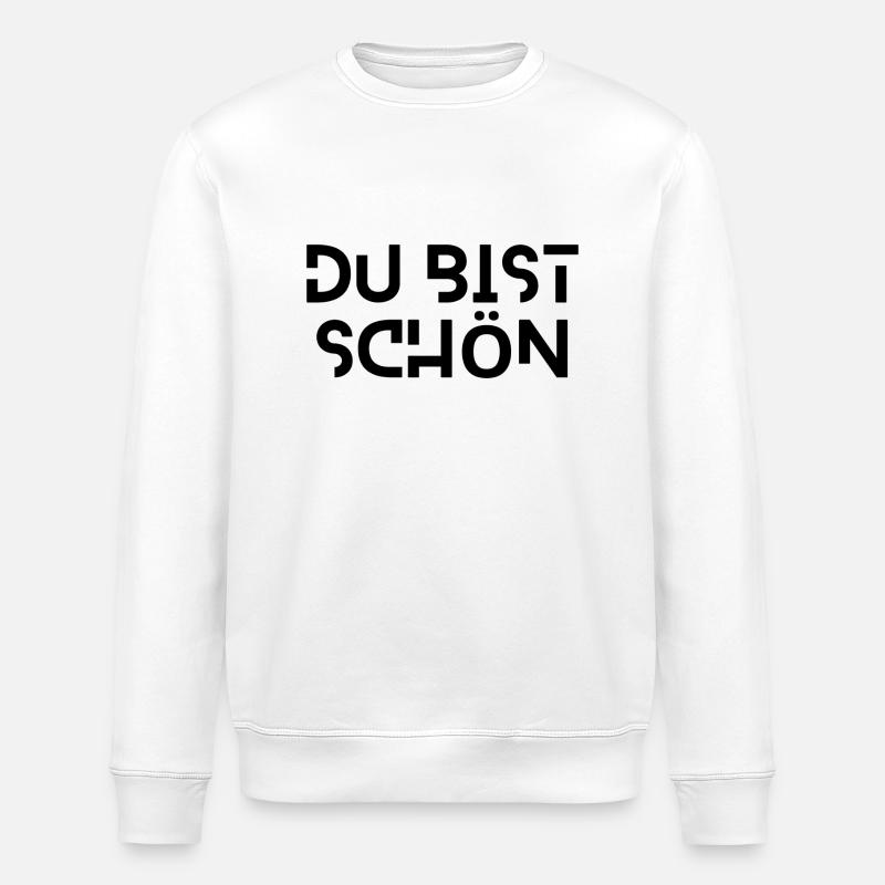 Du bist Schön - Stanley/Stella Unisex Bio-Sweatshirt ROLLER - Weiß