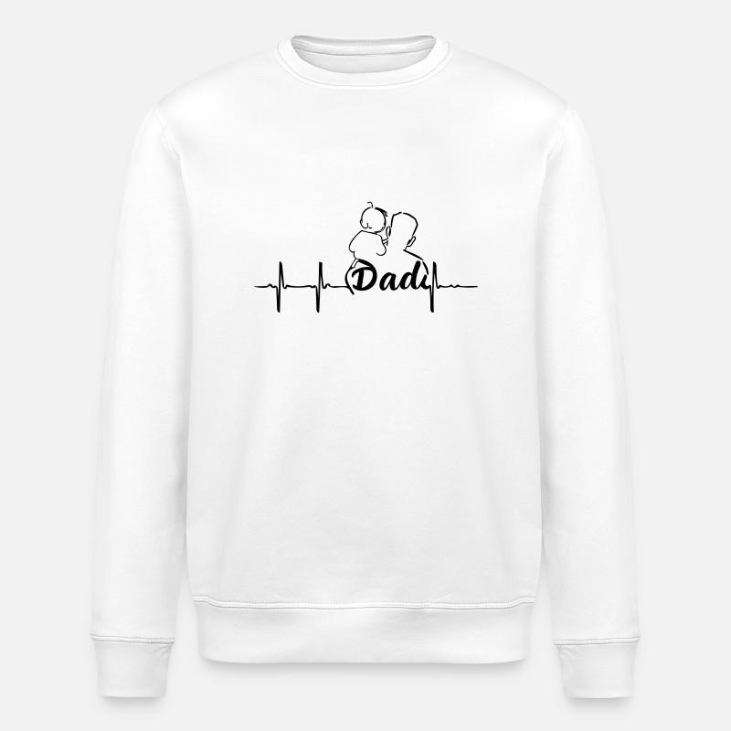 dad - Stanley/Stella ROLLER Unisex Organic Sweatshirt - white