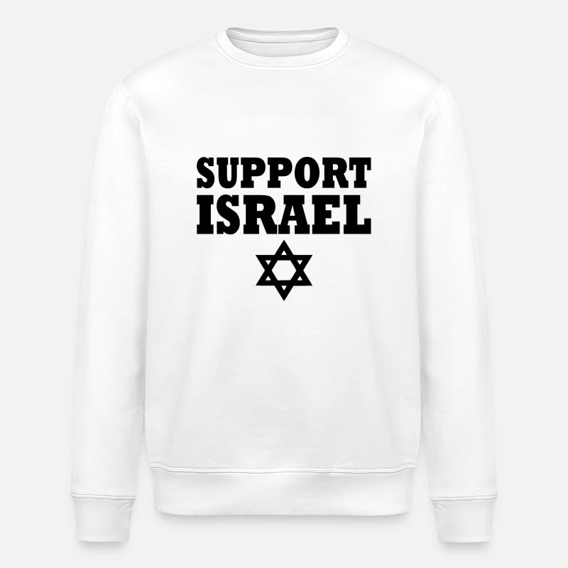Support israel - Sweat bio ROLLER Stanley/Stella Unisexe - blanc