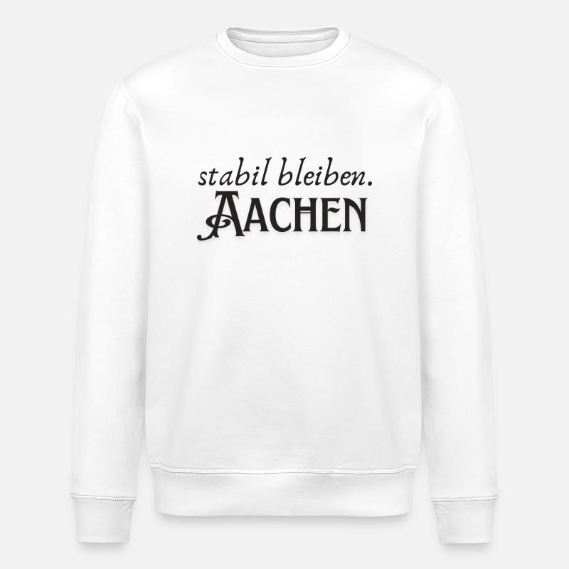 Stabil bleiben Aachen - Stanley/Stella Unisex Bio-Sweatshirt ROLLER - Weiß