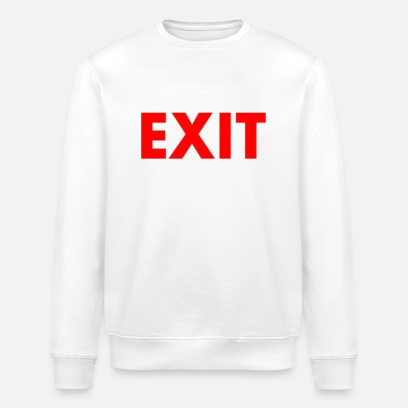 Exit - Stanley/Stella ROLLER Unisex Organic Sweatshirt - white
