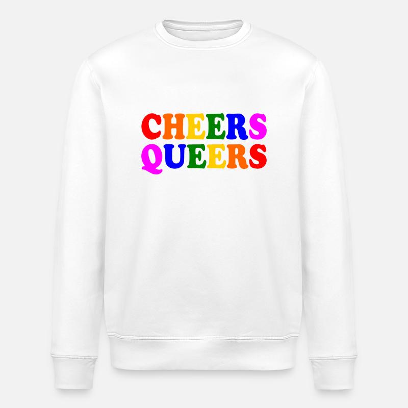 Cheers queers - Stanley/Stella Unisex Bio-Sweatshirt ROLLER - Weiß