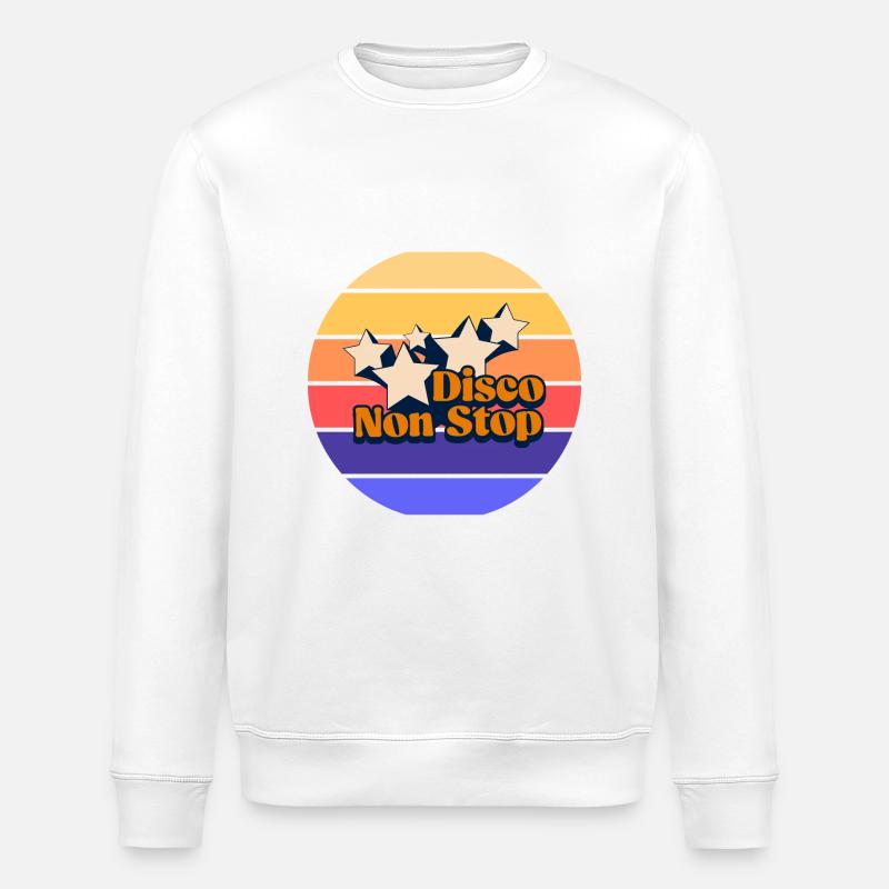 Non-Stop-Disco! Non-Stop-Disco - Stanley/Stella Unisex Bio-Sweatshirt ROLLER - Weiß