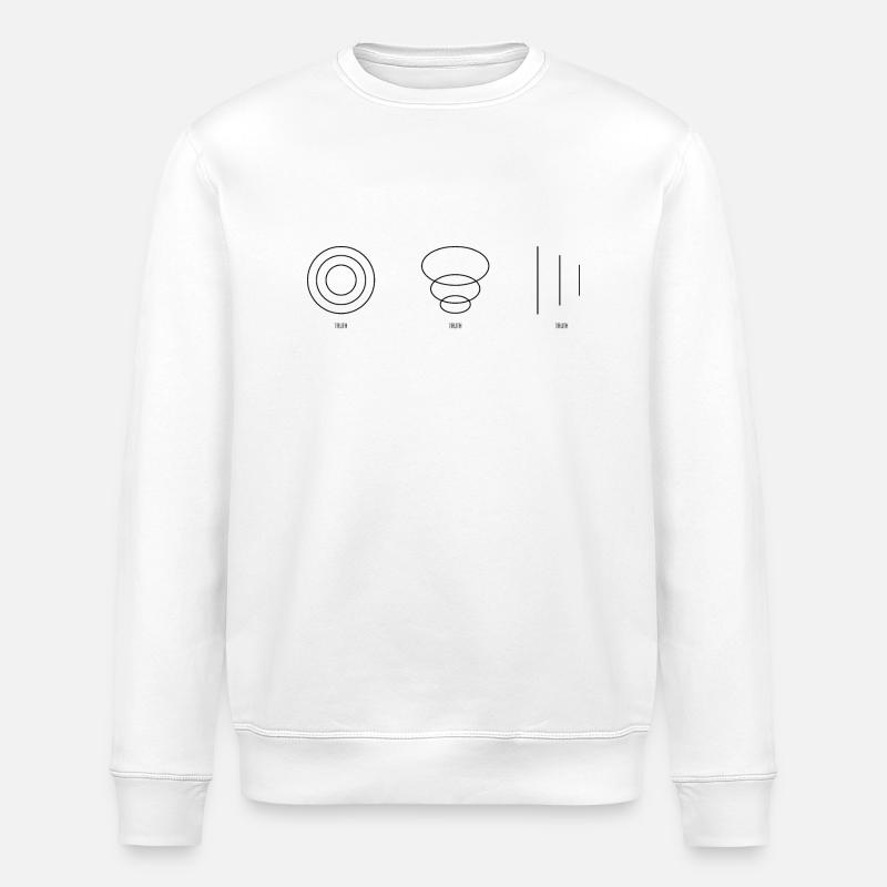 VÉRITÉ noir - Sweat bio ROLLER Stanley/Stella Unisexe - blanc