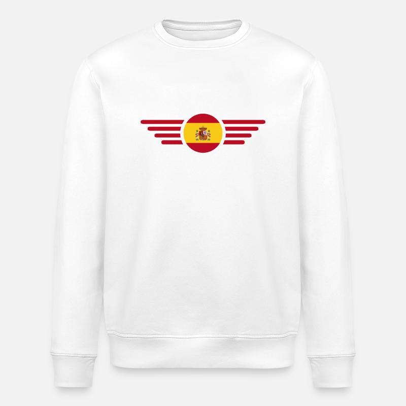 Spanien Leidenschaft T-Shirt - Stanley/Stella Unisex Bio-Sweatshirt ROLLER - Weiß
