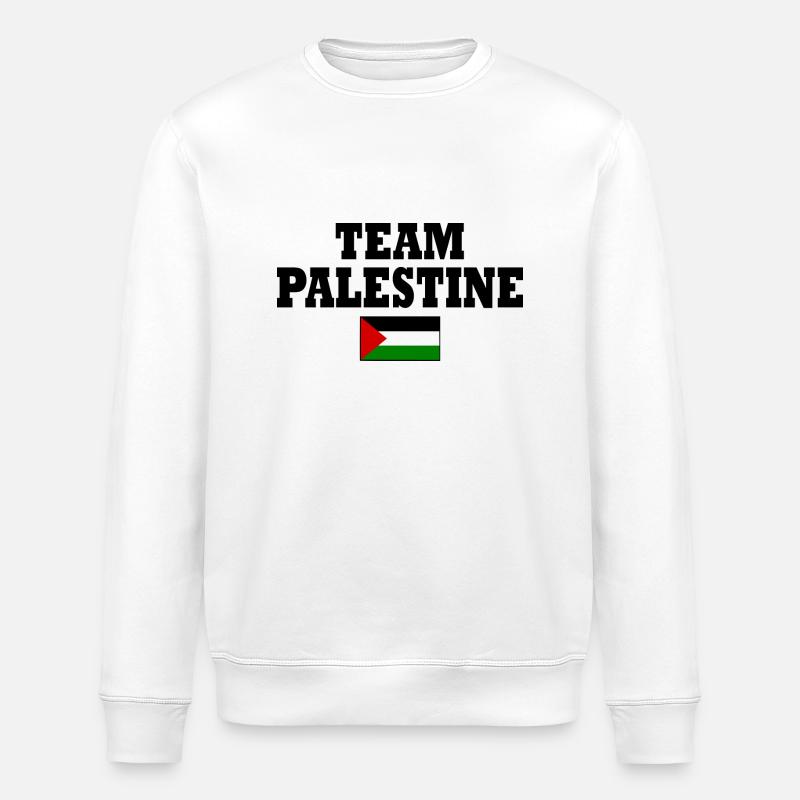 Team palestine - Stanley/Stella Unisex Bio-Sweatshirt ROLLER - Weiß