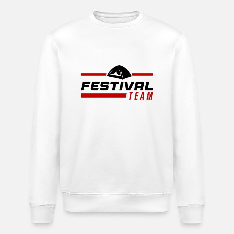 festival team - Stanley/Stella Unisex Bio-Sweatshirt ROLLER - Weiß