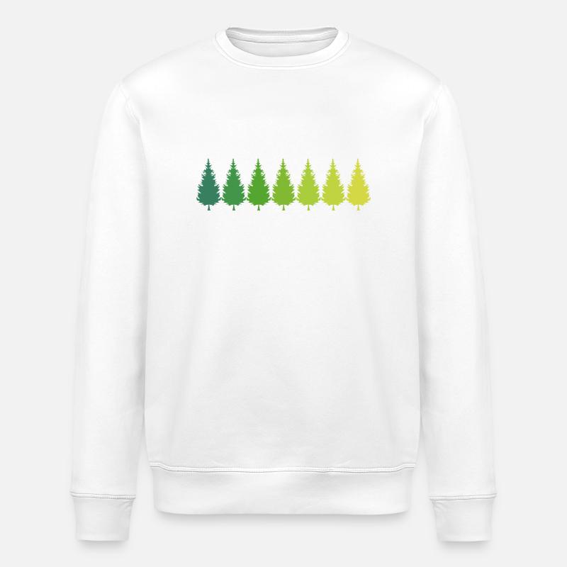 Wald Baum Natur Geschenk - Stanley/Stella Unisex Bio-Sweatshirt ROLLER - Weiß
