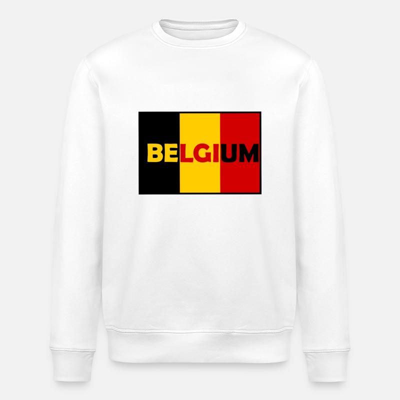 Hourra les Belges - Sweat bio ROLLER Stanley/Stella Unisexe - blanc