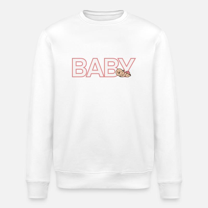 Baby Mädchen - Stanley/Stella Unisex Bio-Sweatshirt ROLLER - Weiß