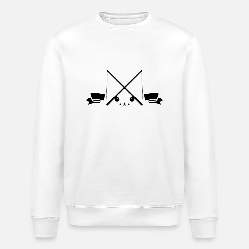 Icône de canne à pêche - Sweat bio ROLLER Stanley/Stella Unisexe - blanc