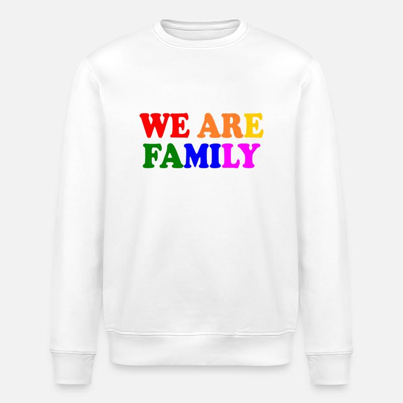 We are family lgbt - Sweat bio ROLLER Stanley/Stella Unisexe - blanc
