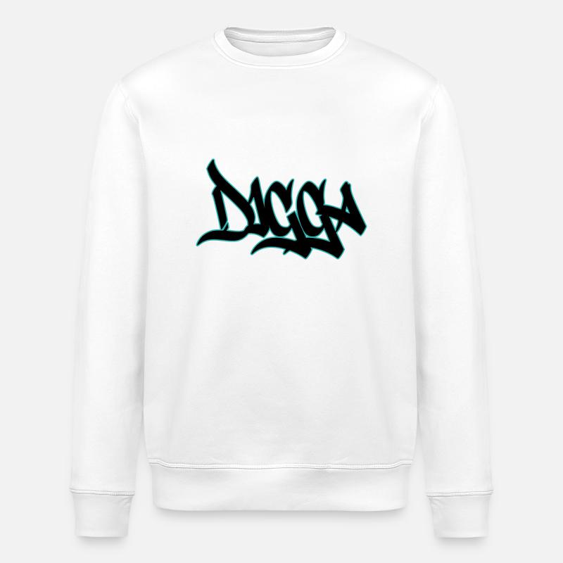 Digga - Stanley/Stella Unisex Bio-Sweatshirt ROLLER - Weiß