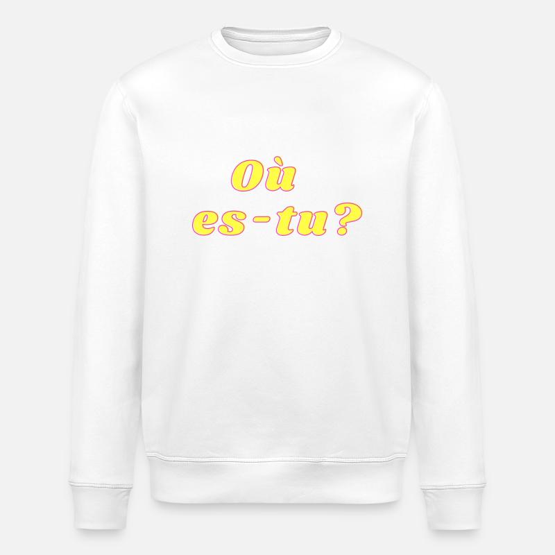 ou es tu - Sweat bio ROLLER Stanley/Stella Unisexe - blanc