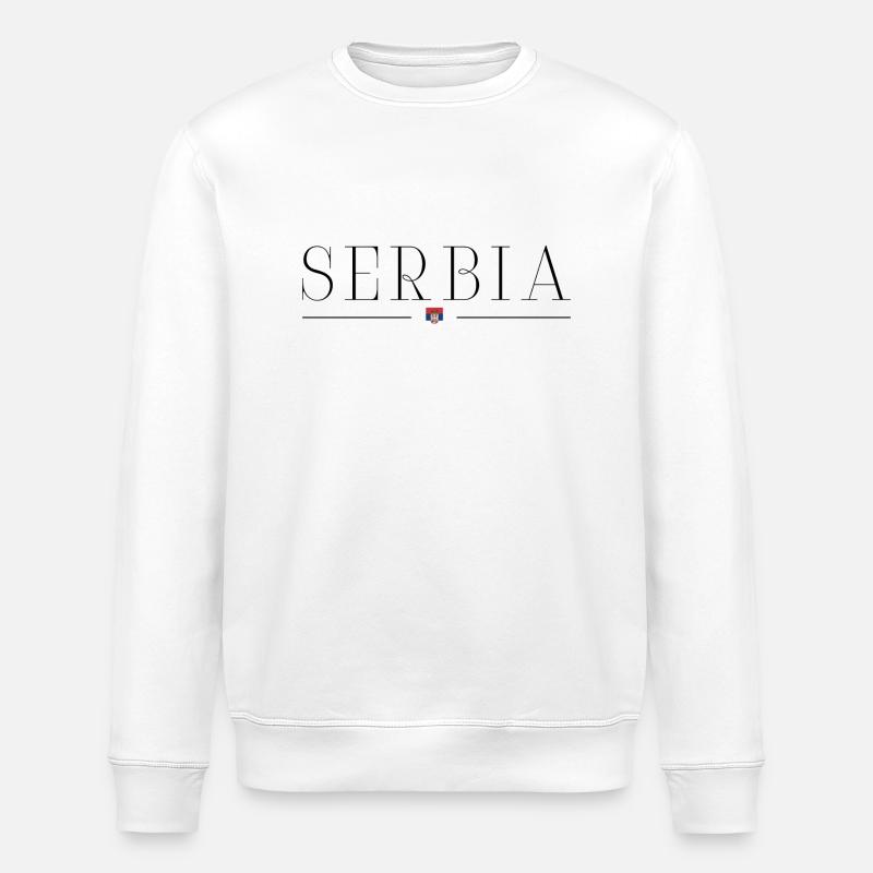 Serbie Pride T-shirt - Sweat bio ROLLER Stanley/Stella Unisexe - blanc