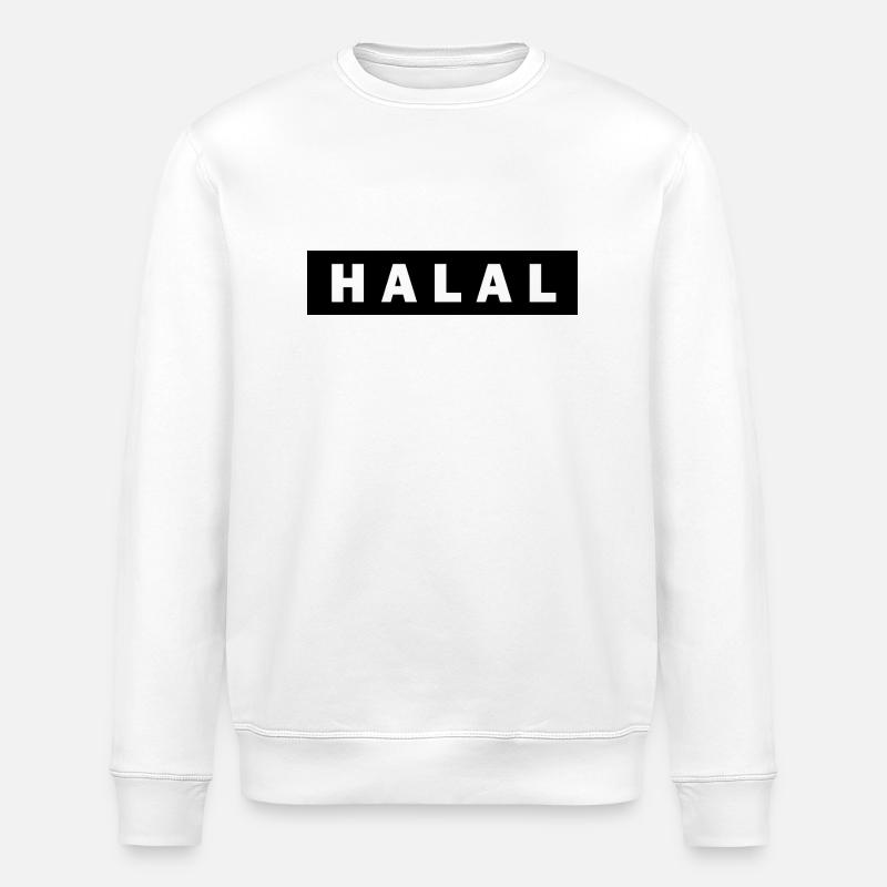 Halal - Stanley/Stella ROLLER Unisex Organic Sweatshirt - white