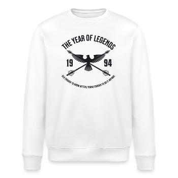 L’Année des Légendes 1994 Vintage Vintage Design - Sweat bio ROLLER Stanley/Stella Unisexe - blanc - Devant - Nik (191cm)