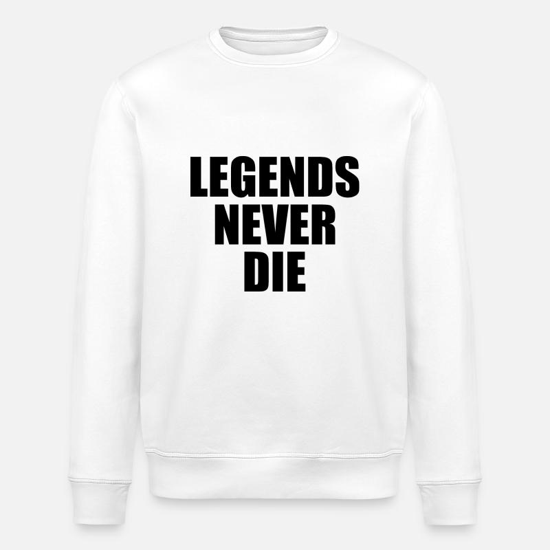 Legends never die - Sweat bio ROLLER Stanley/Stella Unisexe - blanc