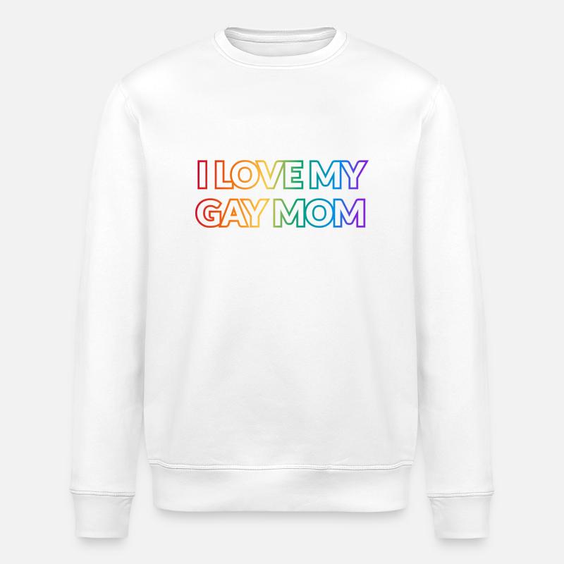 Ich liebe meine schwule Mutter - Stanley/Stella Unisex Bio-Sweatshirt ROLLER - Weiß