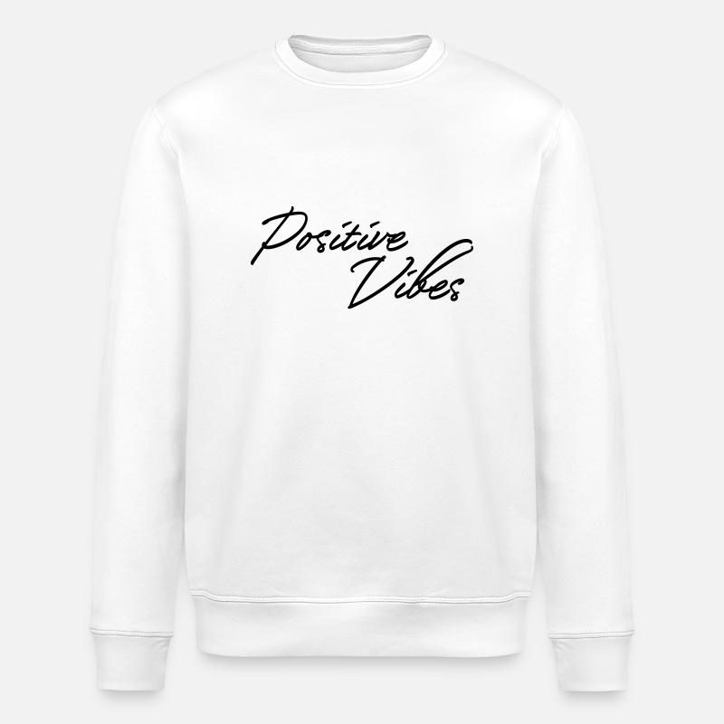 Positive Vibes - Stanley/Stella Unisex Bio-Sweatshirt ROLLER - Weiß