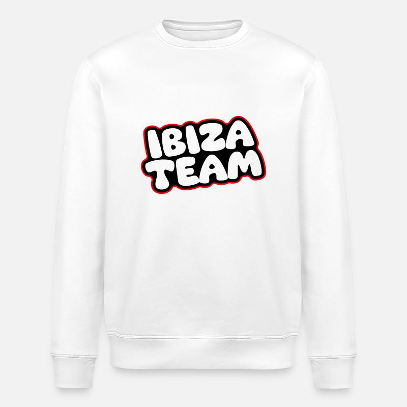 Équipe d’Ibiza - Sweat bio ROLLER Stanley/Stella Unisexe - blanc