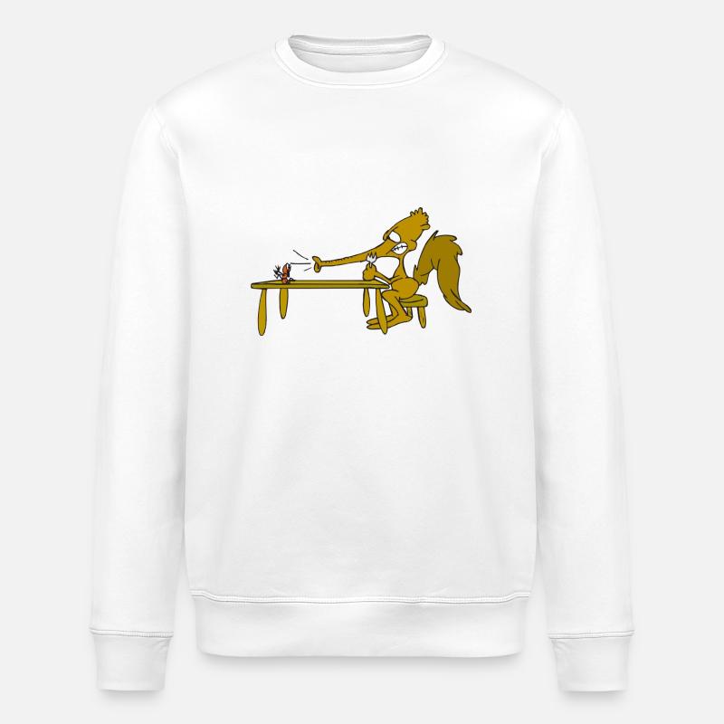 Der Ameisenbär - Stanley/Stella Unisex Bio-Sweatshirt ROLLER - Weiß