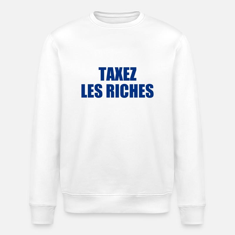 Besteuerung der Reichen - Stanley/Stella Unisex Bio-Sweatshirt ROLLER - Weiß