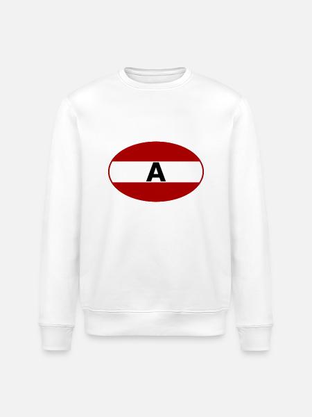 Car Stickers Austria - Stanley/Stella ROLLER Unisex Organic Sweatshirt - white