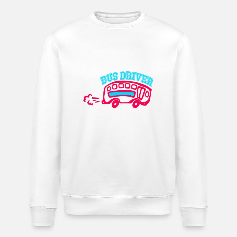 Funny Driver Driver - Sweat bio ROLLER Stanley/Stella Unisexe - blanc