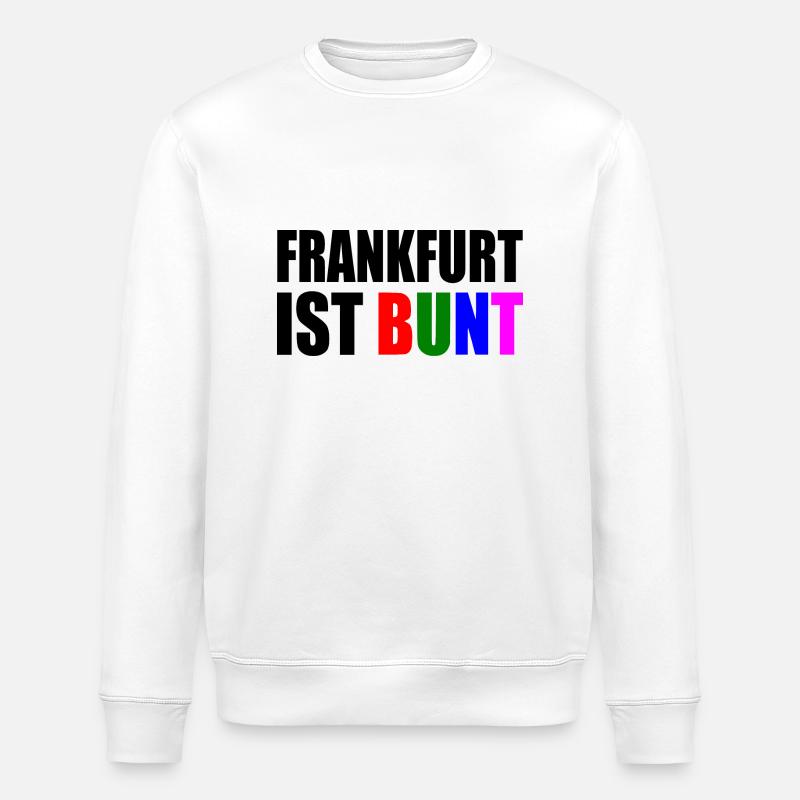 Frankfurt ist bunt - Stanley/Stella Unisex Bio-Sweatshirt ROLLER - Weiß