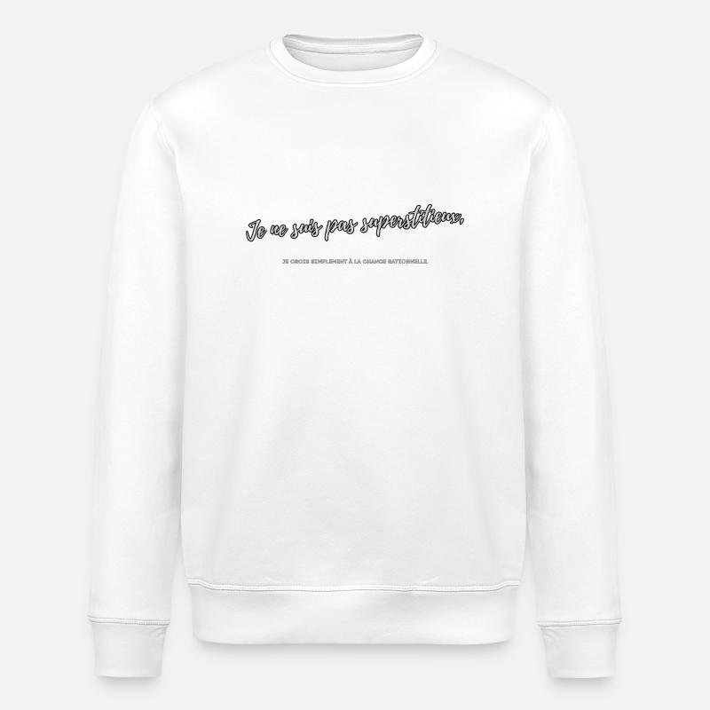Superstitieux - Sweat bio ROLLER Stanley/Stella Unisexe - blanc