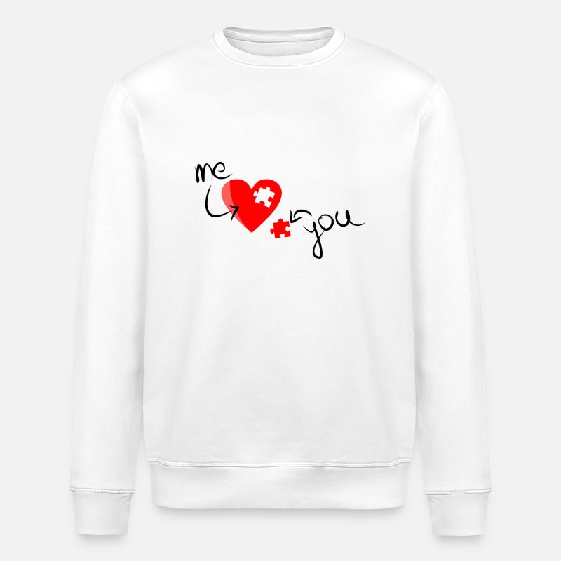 Moi vous aime - Sweat bio ROLLER Stanley/Stella Unisexe - blanc