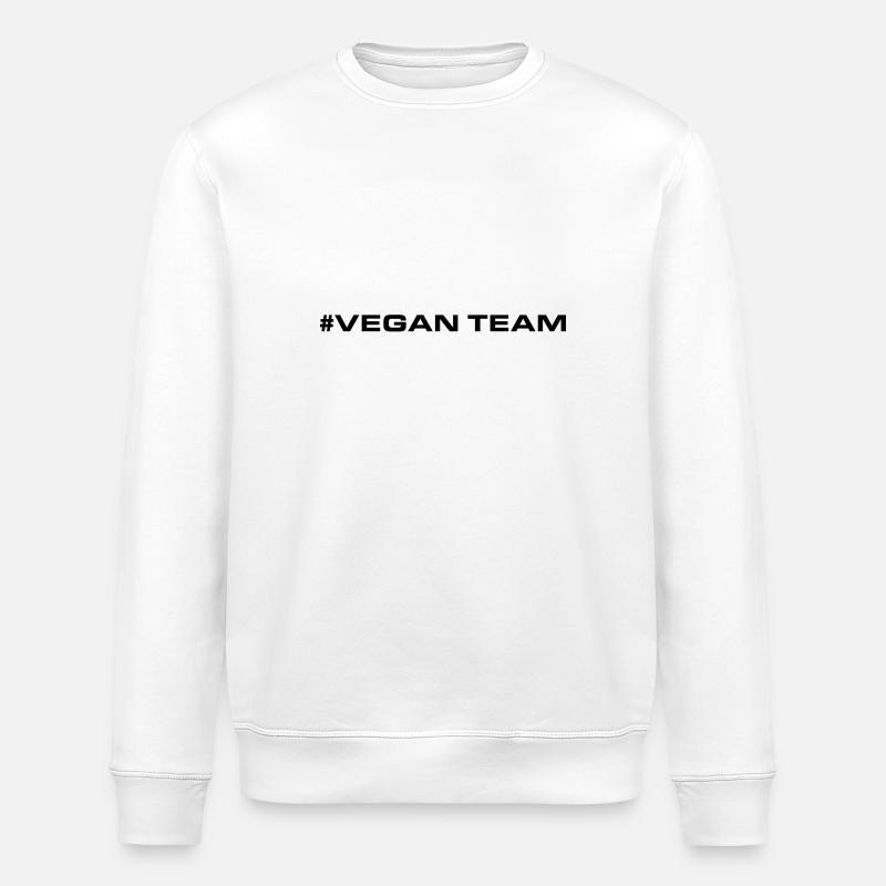 Vegan Team Herz - Stanley/Stella Unisex Bio-Sweatshirt ROLLER - Weiß