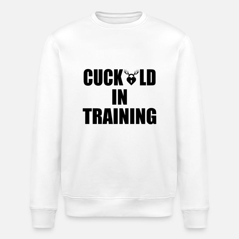 cuckold in training - Stanley/Stella Unisex Bio-Sweatshirt ROLLER - Weiß