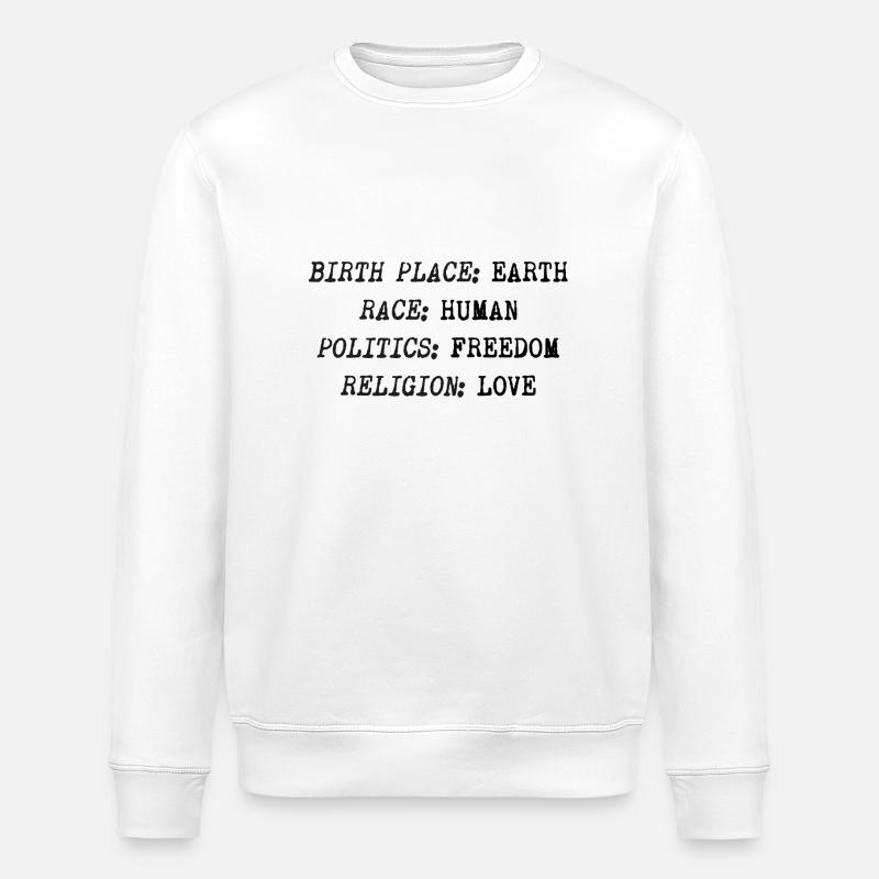 HUMAN KIND - Stanley/Stella Unisex Bio-Sweatshirt ROLLER - Weiß