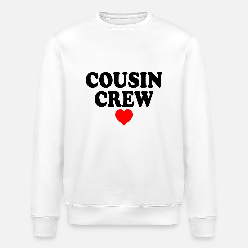 Cousin crew - Stanley/Stella Unisex Bio-Sweatshirt ROLLER - Weiß