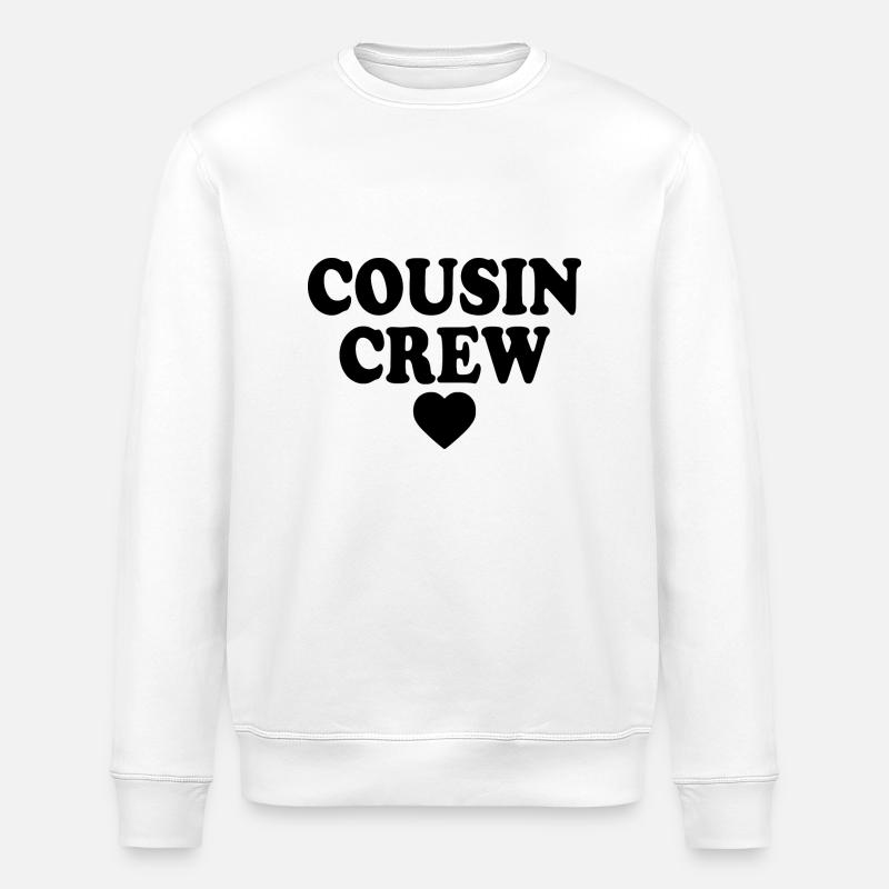 Cousin crew - Stanley/Stella Unisex Bio-Sweatshirt ROLLER - Weiß