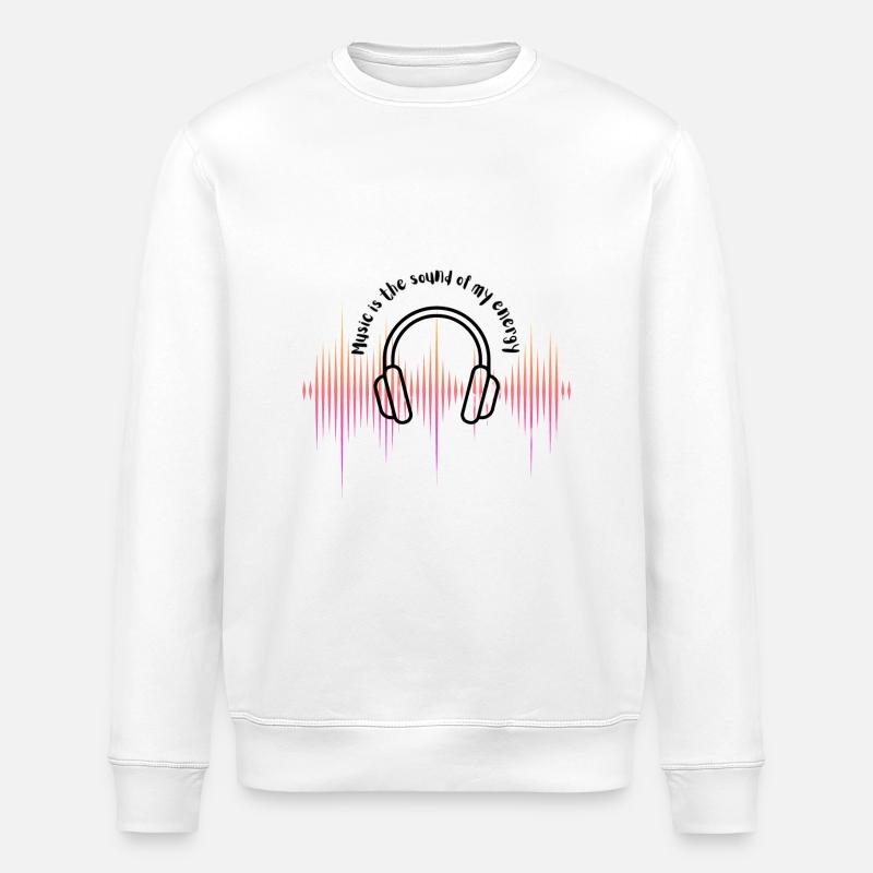 Son de la musique - Sweat bio ROLLER Stanley/Stella Unisexe - blanc