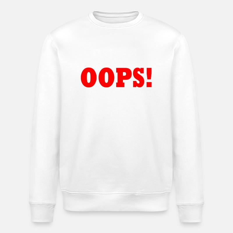Oops - Stanley/Stella Unisex Bio-Sweatshirt ROLLER - Weiß