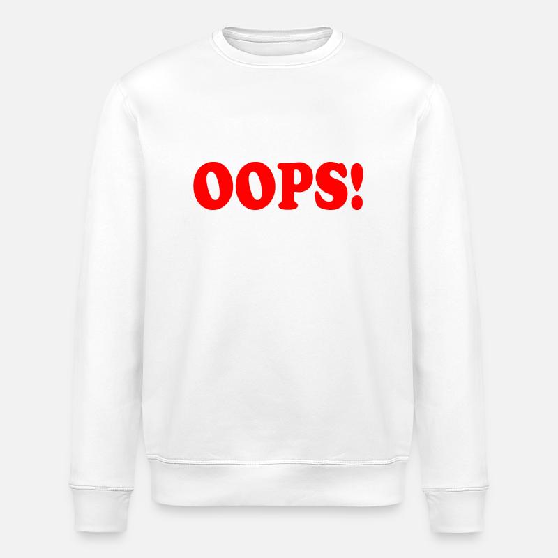 Oups - Sweat bio ROLLER Stanley/Stella Unisexe - blanc