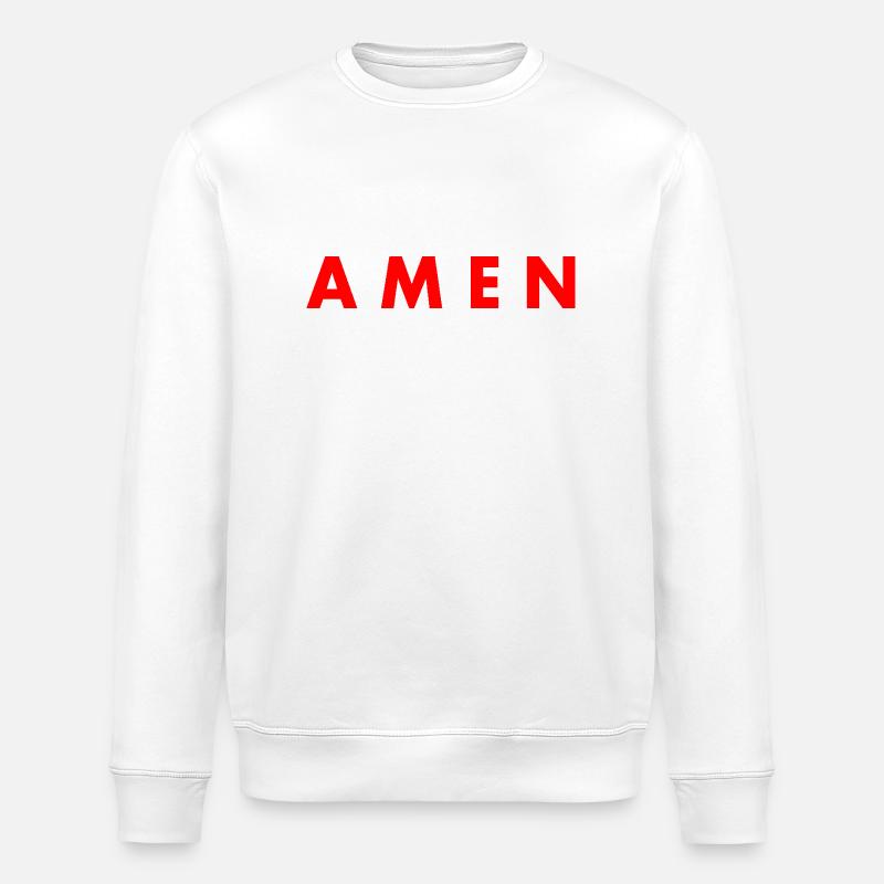 Amen - Stanley/Stella Unisex Bio-Sweatshirt ROLLER - Weiß