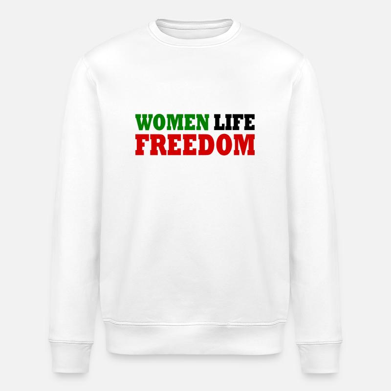 Women life freedom - Stanley/Stella Unisex Bio-Sweatshirt ROLLER - Weiß