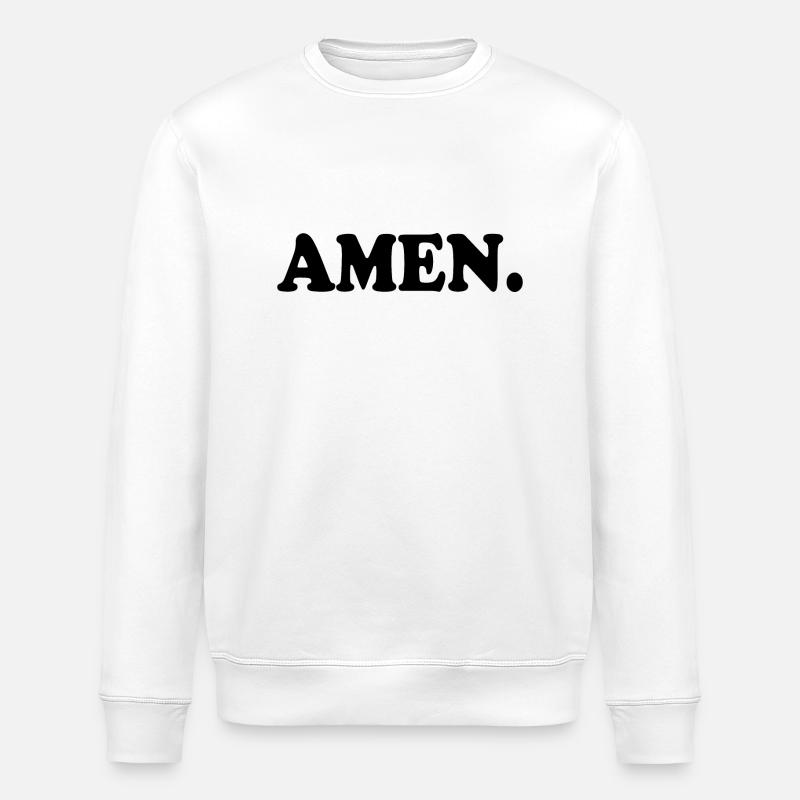 Amen - Stanley/Stella Unisex Bio-Sweatshirt ROLLER - Weiß