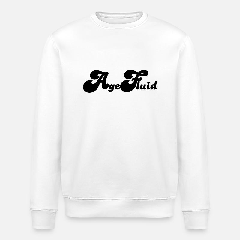 AgeFluid - Stanley/Stella Unisex Bio-Sweatshirt ROLLER - Weiß