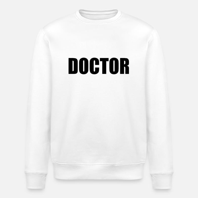 Doctor - Stanley/Stella ROLLER Unisex Organic Sweatshirt - white