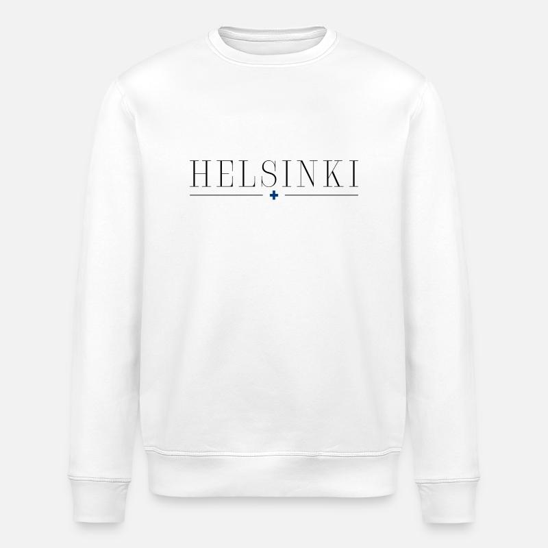 Helsinki T-Shirt: Design, Nature, Elegance - Stanley/Stella ROLLER Unisex Organic Sweatshirt - white