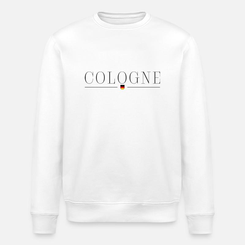 Cologne, Allemagne T-shirt élégance - Sweat bio ROLLER Stanley/Stella Unisexe - blanc